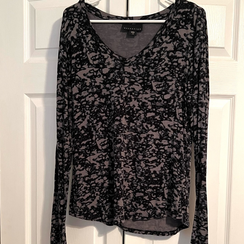Attention Long Sleeve Blouse Size Large